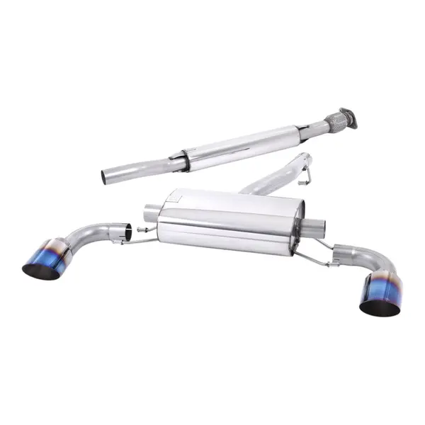 MILLTEK SSXTY174 Secondary Cat-Back Exhaust, 2.5" (Blue Titanium Tips) for TOYOTA GR86 2.4L 2022-