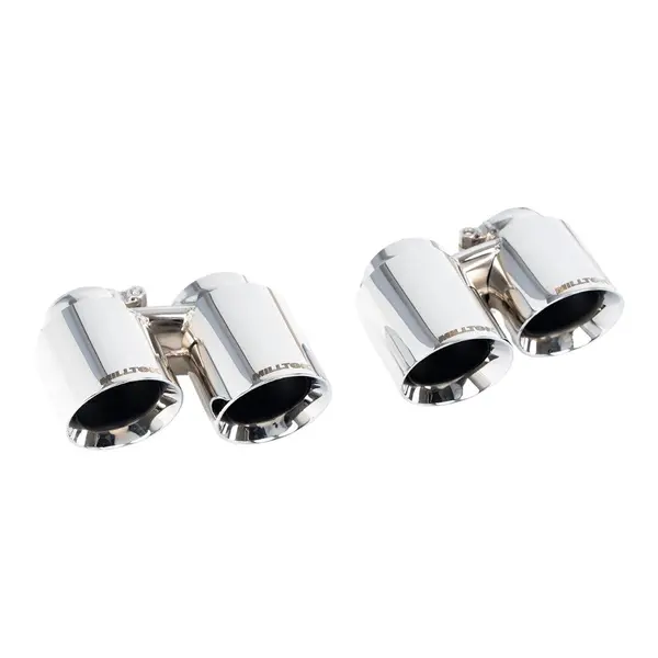 MILLTEK SSXPO208 Twin Round Polished Tips for PORSCHE 911 C2S / C4S 3.8 (991.1) 2011-2015