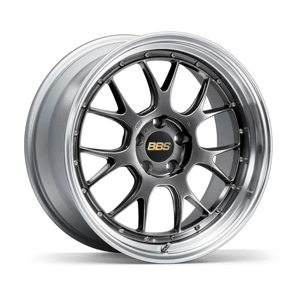 BBS LM364DB-SLD Forged Aluminum 2-Piece Wheel LM-R LM364 19x8.5 ET32 5x120 PFS,Diamond Black Disk and Silver Diamond-cut Rim (DB-SLD)