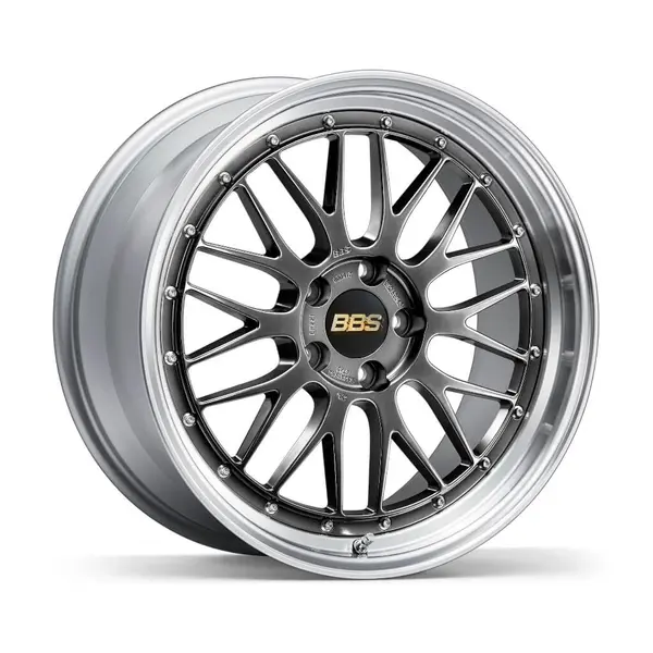 BBS LM468DB-SLD LM Forged aluminum 2-piece wheel 21x8 ET40 5x114.3 PFS Diamond Black disk and Silver Diamond-cut rim (DB-SLD)