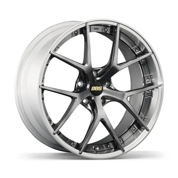 BBS RI-S007DB-SLD RI-S Forged aluminum 2-piece wheel 20x8.5 ET43 5x114.3 PFS Diamond Black disk and Silver Diamond-cut rim (DB-SLD)