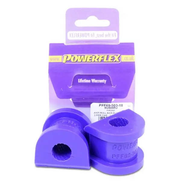 POWERFLEX PFF69-503-18 Front Anti Roll Bar Bush 18mm, 2pcs for SUBARU Impreza (GR / GH) / WRX STi 2007-2014