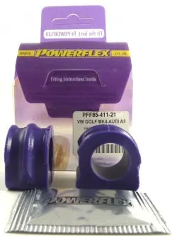 POWERFLEX PFF85-411-21 x2 Front Anti Roll Bar Mount * VW MK4 Golf, Jetta