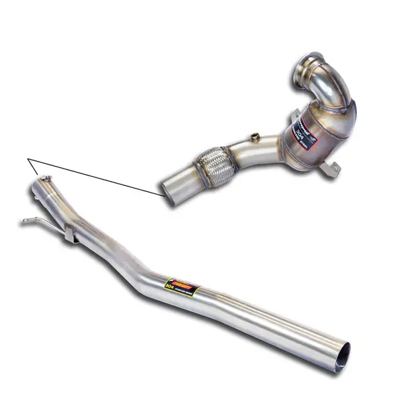 SUPERSPRINT 772141 Turbo downpipe kit with Metallic catalytic converter 200 CPSI EURO5 AUDI TT 3a se