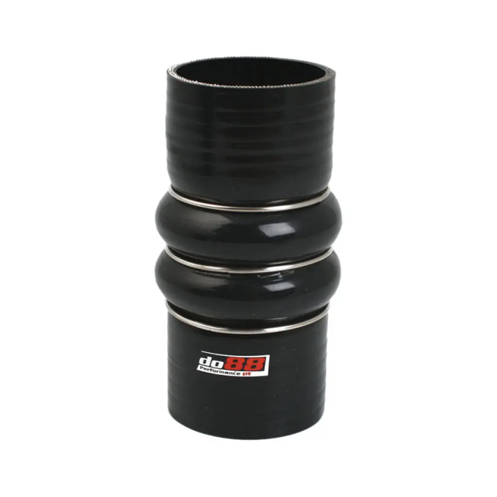 DO88 SDH70 Silicone Hose Black 2-Humps 2,75''