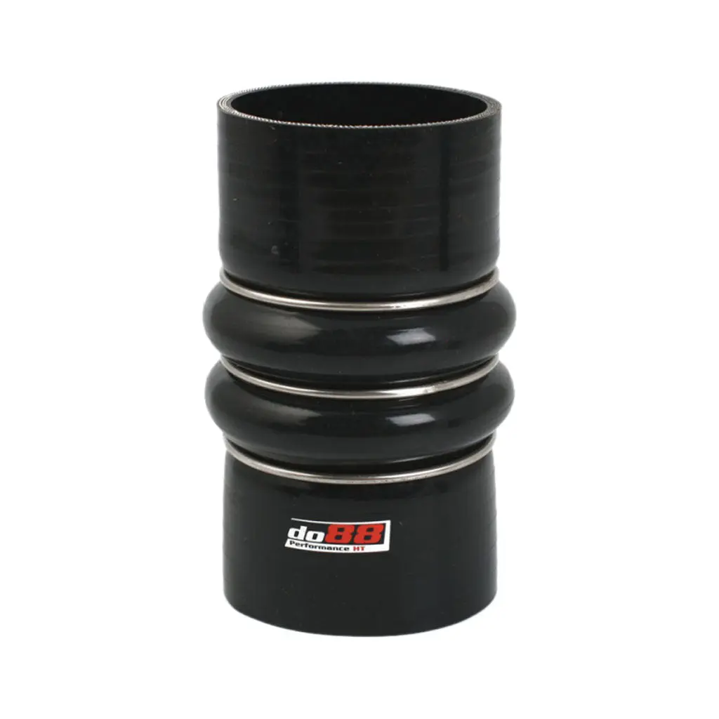 DO88 SDH76 Silicone Hose Black 2-Humps 3''