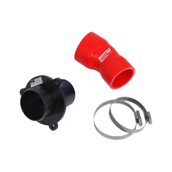 DO88 CP-110R-OEM VAG 1.8/2.0 TSI (MQB) Turbo Muffler Delete, OEM Pressure pipes, Red hose