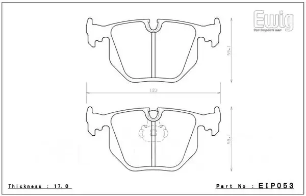 ENDLESS EIP053MX72 Brake pads BMW M3 E46 (SMG II)/M5 E39/M ROADSTER Z4 M Coupe/M ROADSTER