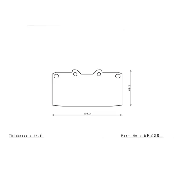 ENDLESS EP230MA45B Brake pads NISSAN SKYLINE GT-R R32 89-95/SILVIA S14 Turbo/300ZX