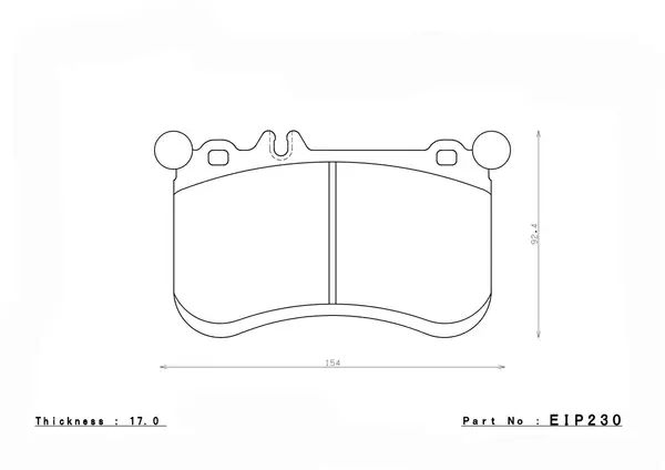 ENDLESS EIP230ME20 Front brake pads MERCEDES-Benz A45 AMG