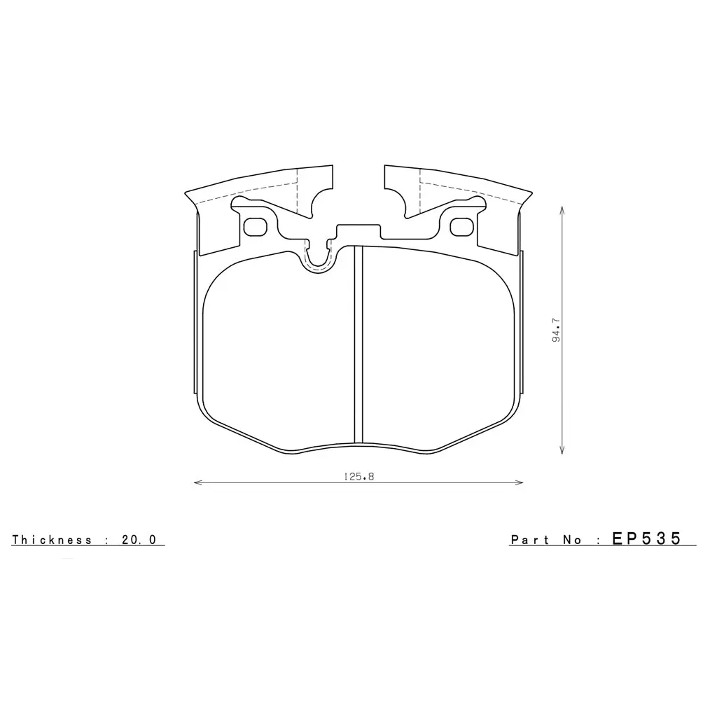 ENDLESS EP535MX72PL Front Brake Pads MX72PLUS for TOYOTA GR Supra