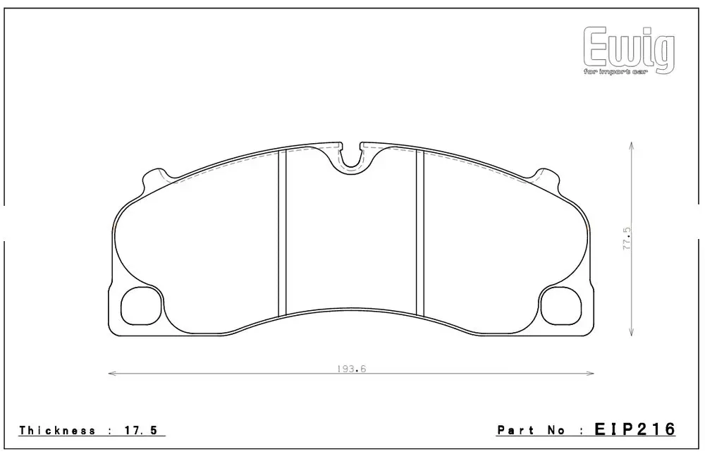 ENDLESS EIP216ME20 Front brake pads PORSCHE 991 Carrera 13+
