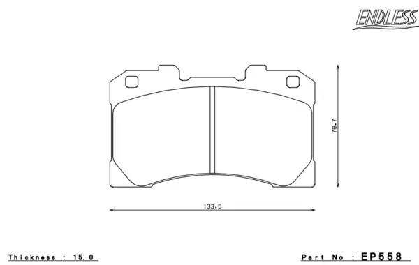 ENDLESS EP560N35S Front brake pads TOYOTA GR YARIS 2020+