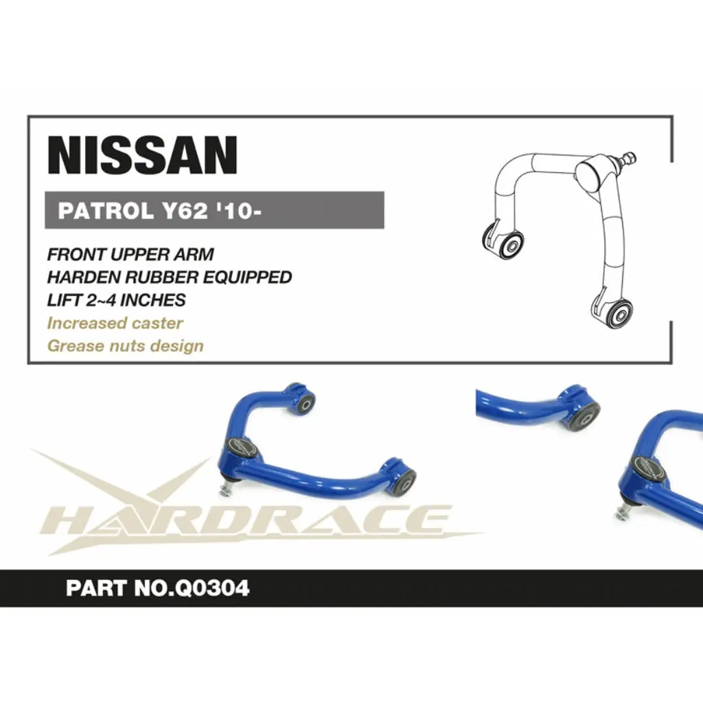 HARDRACE Q0304 4X4 UPPER ARM NISSAN PATROL Y62 10-