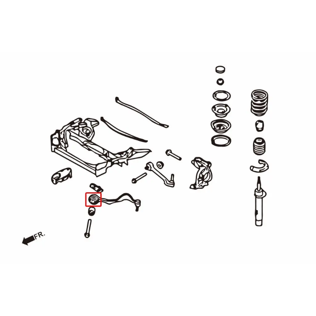 HARDRACE 6962 Front Silencer Blocks for BMW E90 / E92 / E87 / E72