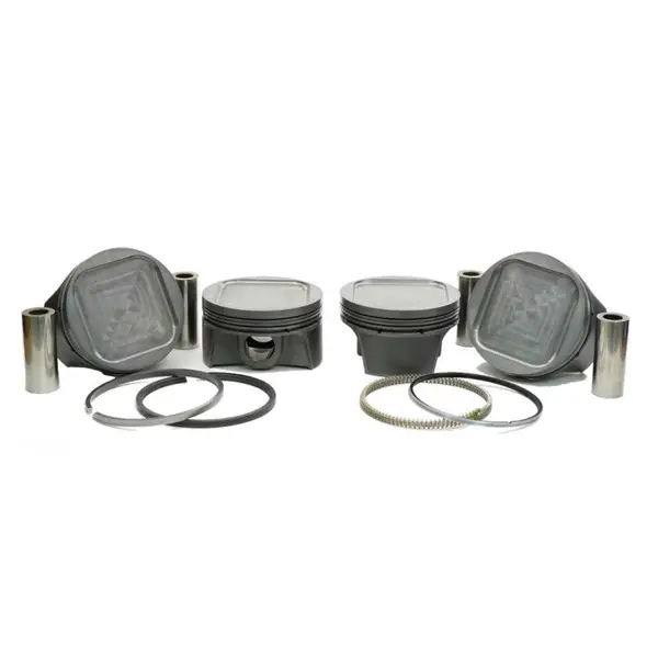 MAHLE 930020322T Piston Kit with TBC (92.00mm x 32.7mm CH, 75.0mm stroke, 130.5mm rod, 23mm pin, -12.0cc, 346g, 8.4CR, 4032) for SUBARU Impreza WRX/STI EJ20 2.0L