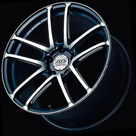 ADVAN YBG9G45WD Wheel V1670 MODEL F50 19X8.0 ET45 5-120 PLATINUM BLUE COMBI