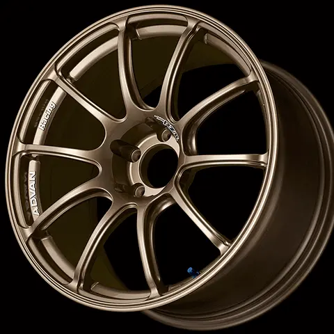 ADVAN YAZ7E42AA Wheel V2971 RZII 17X7.0 +42 4-100 Racing Bronze