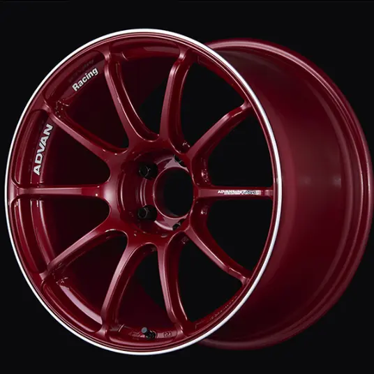 ADVAN YA38G45ECRR Wheel V3719 RSIII 18X8.0 ET45 5-114.3 RACING CANDY RED & RING
