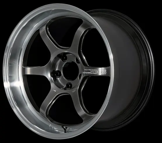 ADVAN YA68G42MMHB Wheel V4419 R6 18X8.0 ET42 5-112 MACHINING & RACING HYPER BLACK