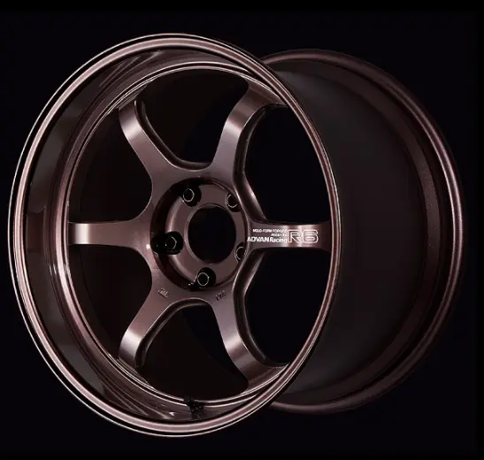ADVAN YA68J12ECB Wheel V4486 R6 18X9.5 ET12 5-114.3 RACING COPPER BRONZE