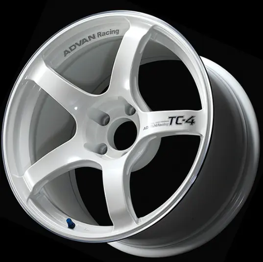 ADVAN YAD6E35EWMR Wheel V4620 TC4 16X7.0 ET35 5-114.3 RACING WHITE METALLIC & RING