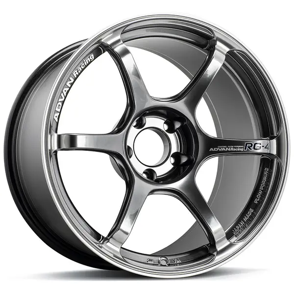 ADVAN YA48H37EHBR Wheel V5028 RG-4 18X8.5 ET37 5-114.3 RACING HYPER BLACK & RING
