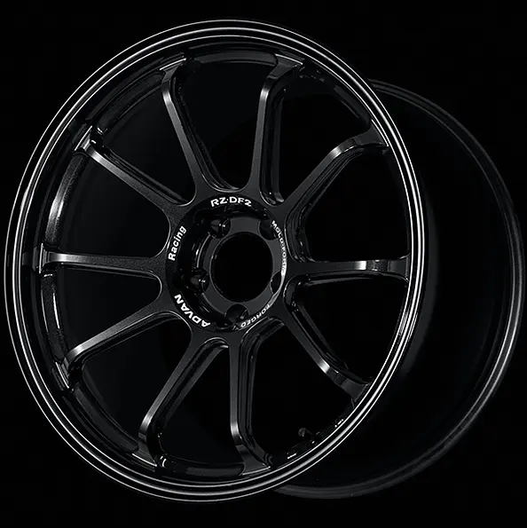 ADVAN YAF9L24ETB Wheel V5936 RZ-DF2 19X10.5 +24 5-114.3 Racing titanium black