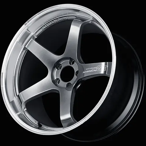ADVAN YAQ0I47WPBP Wheel V6061 GT PV 20X9.0 +47 5-120 Machining and hyper platinum black