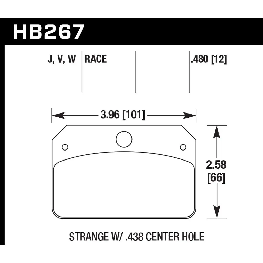 HAWK HB267J.480 Brake Pads DR-97