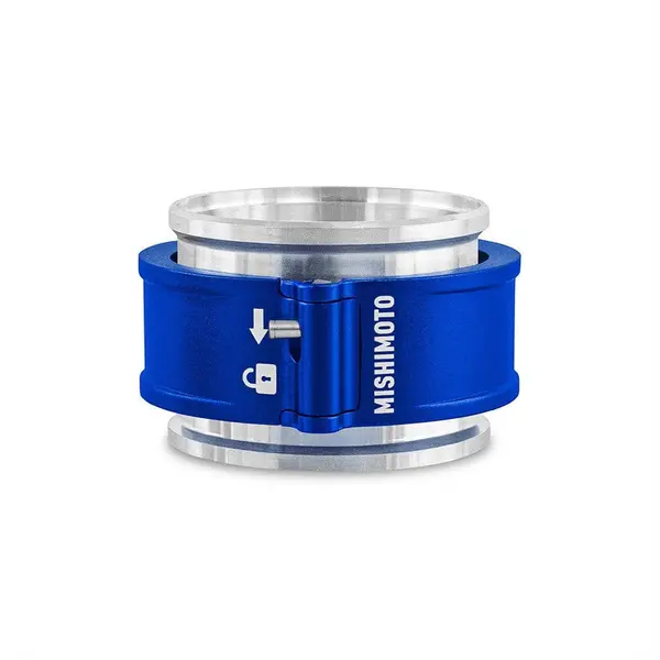 MISHIMOTO MMCLAMP-QD-25BL 2.5" Quick Release Clamp Assembly, Blue
