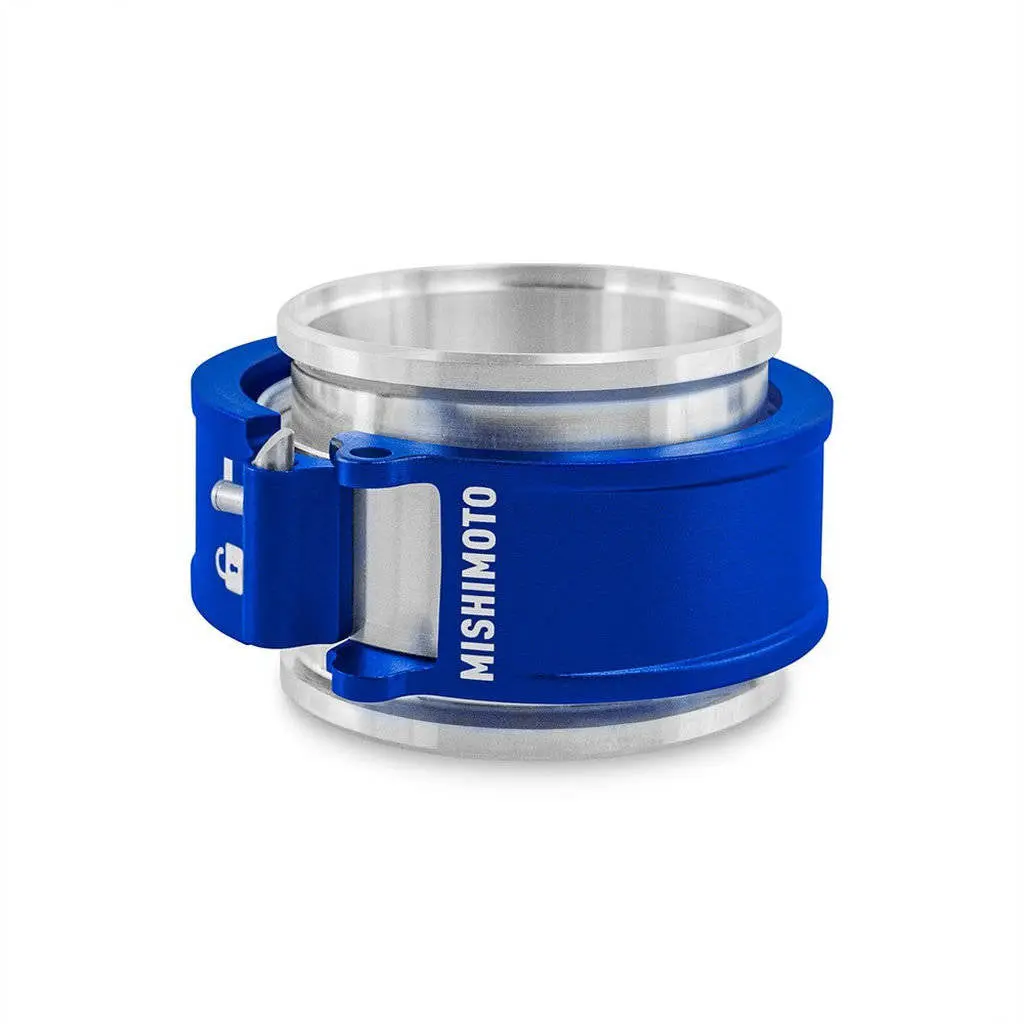 MISHIMOTO MMCLAMP-QD-25BL 2.5" Quick Release Clamp Assembly, Blue