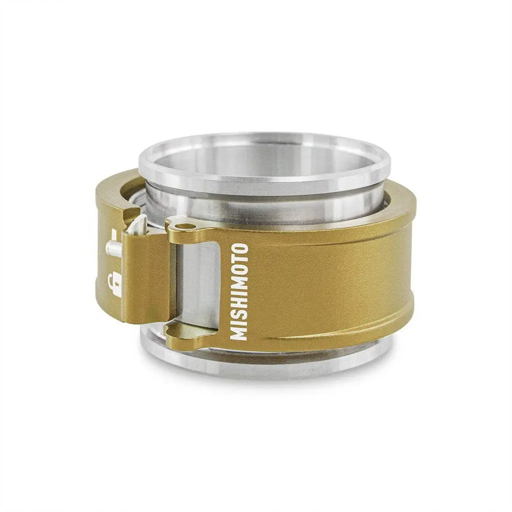MISHIMOTO MMCLAMP-QD-25GD 2.5" Quick Release Clamp Assembly, Gold