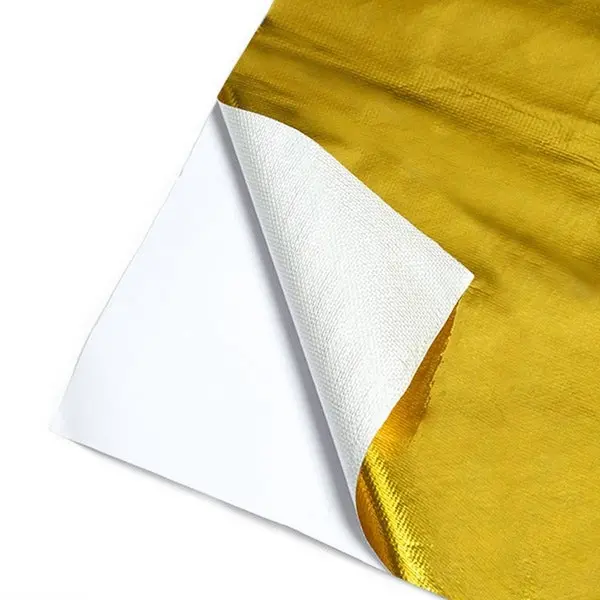 MISHIMOTO MMHP-GRB-2424 Gold Reflective Barrier with Adhesive Backing, 24"x24"