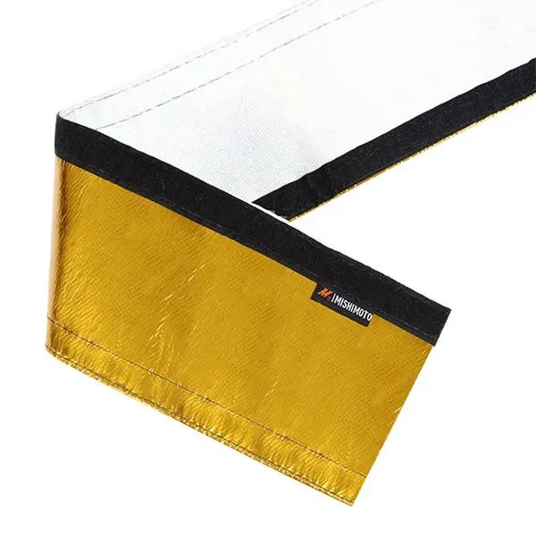 MISHIMOTO MMHP-HSS-136GD Heat Shielding Sleeve, Gold 1"x36"