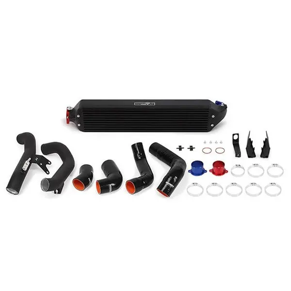 MISHIMOTO MMINT-CIV-16KBKWBK HONDA Civic 1.5T/Si Performance Intercooler Kit 2016+ Black Intercooler, Black Pipes