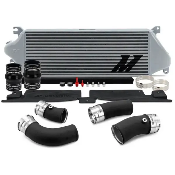 MISHIMOTO MMINT-TAC-24KSLBK Performance Intercooler Kit, Silver (Black Pipes) for TOYOTA Land Cruiser / Tacoma 2024-