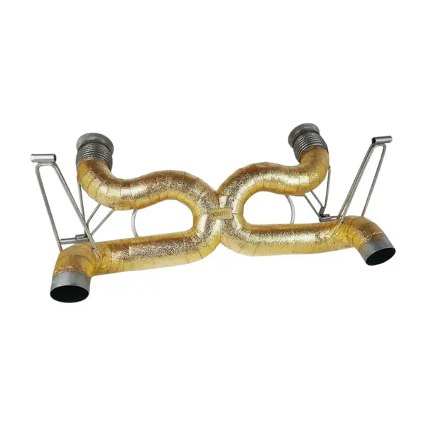 NOVITEC L1 222 75 Exhaust System Race, Without Flap-Regulation, Gold-Plated Inconel for LAMBORGHINI Huracan Evo / Tecnica / Performante / STO / Sterrato