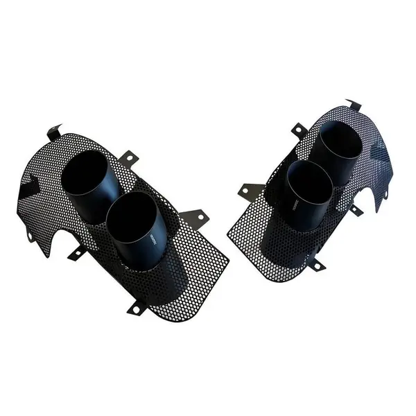 NOVITEC F1 333 BL Exhaust Tailpipes, Black, 2pcs for FERRARI Portofino M 2020-2023