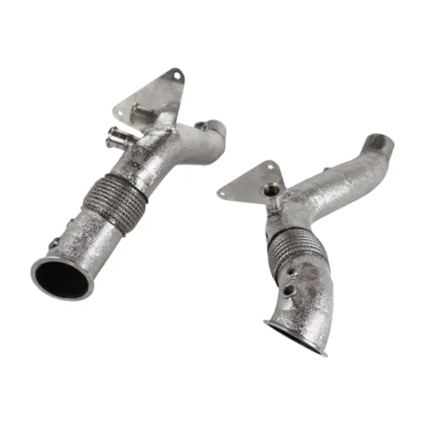 NOVITEC F1 444 60 Catalyst-Replacement Pipe, Gold-Plated, 2pcs for FERRARI F8 2019-