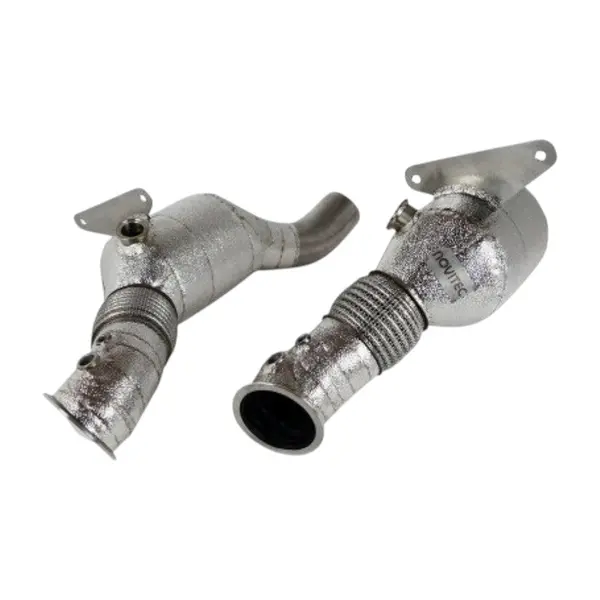 NOVITEC F1 444 65 Sport Metal Catalysts, Gold Plated for FERRARI F8 Spider
