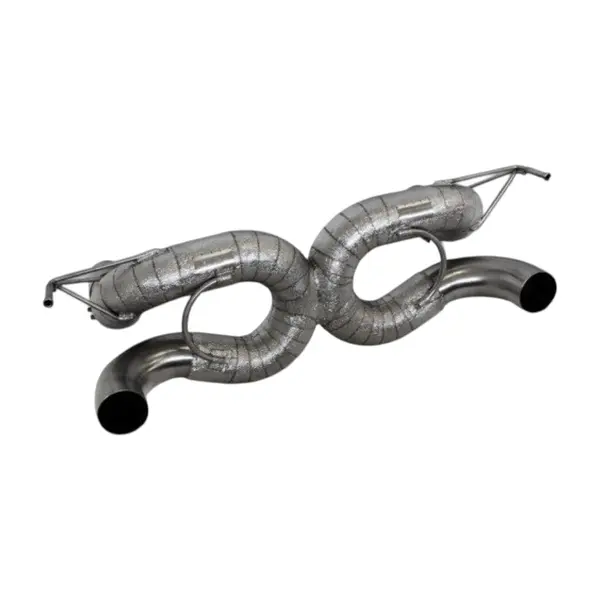 NOVITEC F1 444 75 Exhaust System, Without Flap-Regulation, Gold-Plated Inconel for FERRARI F8 2019-