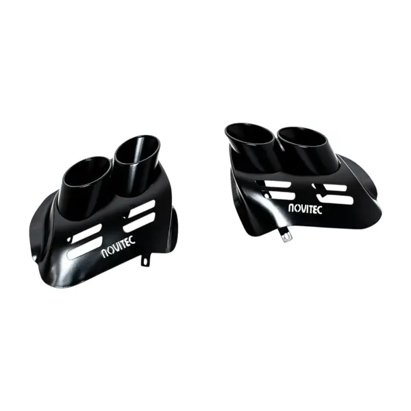 NOVITEC F1 666 17 Tailpipes Kit (Stainless Steel), Black for FERRARI Purosangue 2022-2025