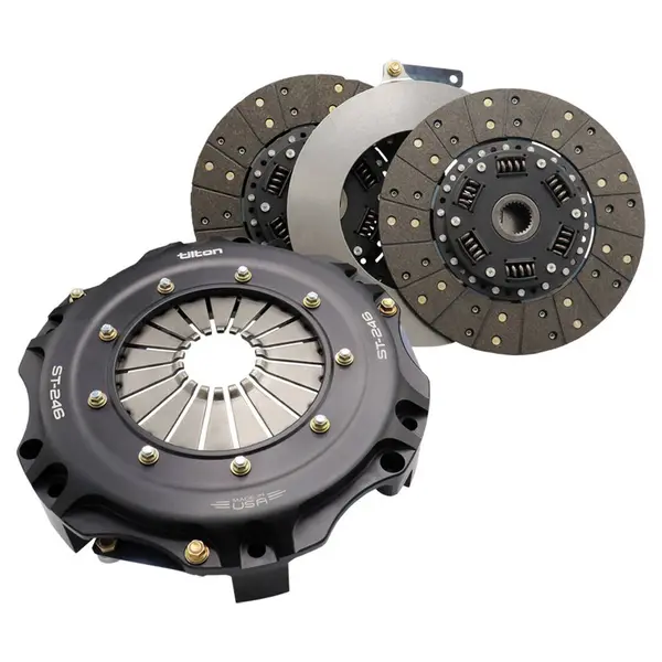 TILTON 69-402UG-57 Clutch ST-246, 2 PL, UHR, Gray, Organic, sprung hubs, 1" X 24 Spline