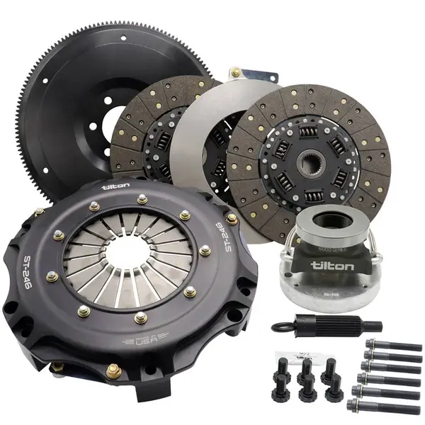 TILTON 55-1006 ST-246 TWIN DISC CLUTCH KIT, ORGANIC DISCS, MUSTANG GT WITH MT-82 TRANS (2011 - 2017), INCLUDES HRB