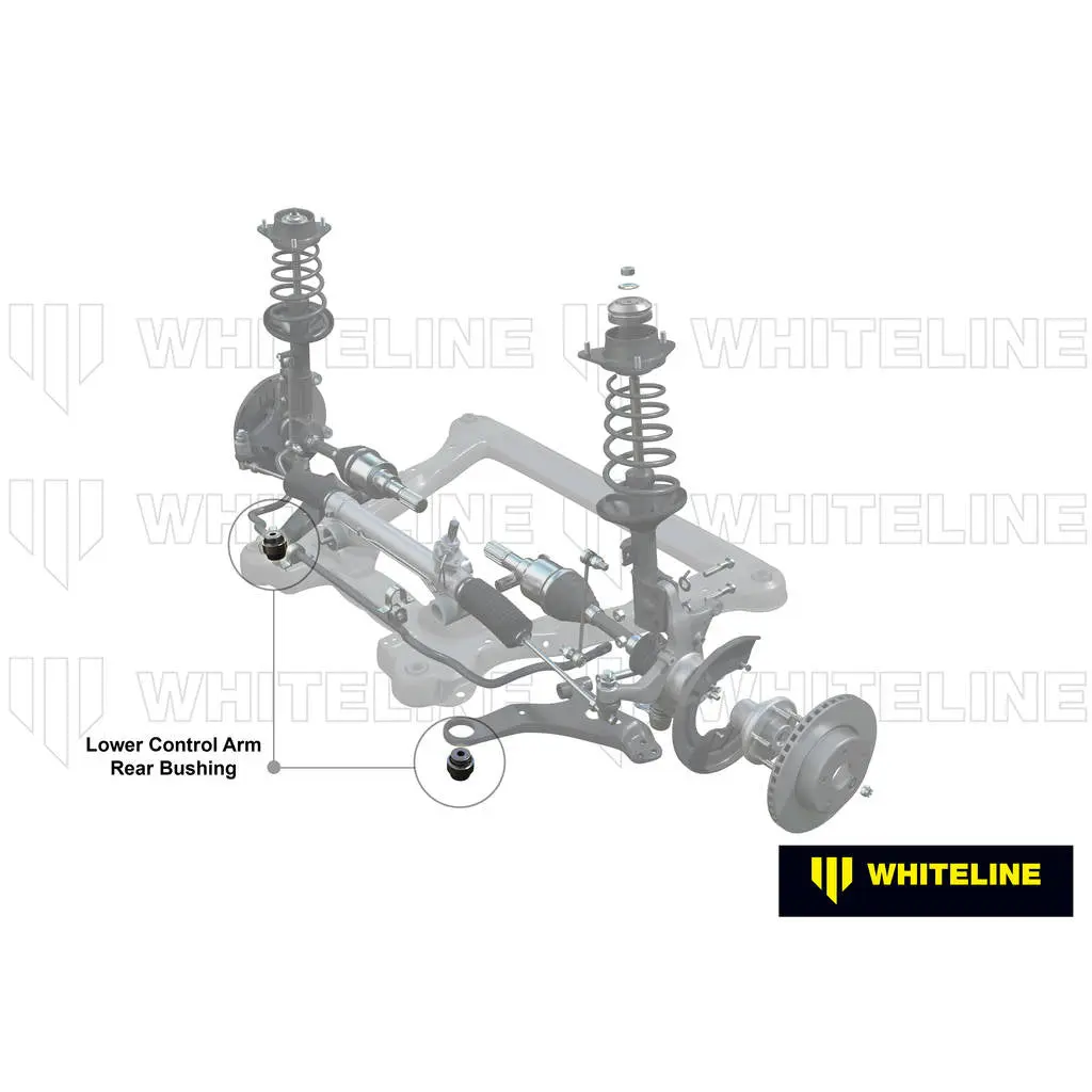 WHITELINE W53436 Front Lower Control Arm - Inner Rear Bushing Kit for Hyundai Elantra, Getz/Kia Cerato