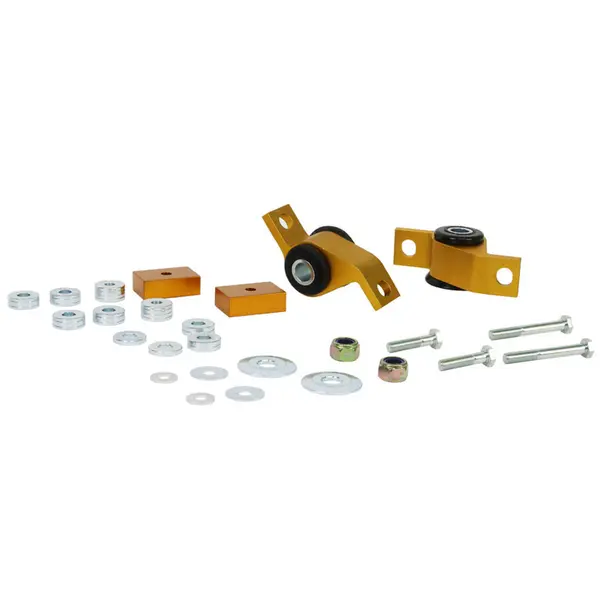 WHITELINE KCA359 Front Lower Inner Rear Bushings Offset Caster/Anti Lift for GD Subaru Impreza incl WRX/STi