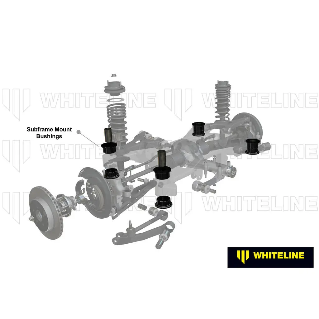 WHITELINE KDT902 Positive Traction Kit - Subframe Mount Bushing Inserts - Subaru Impreza 2007-2011