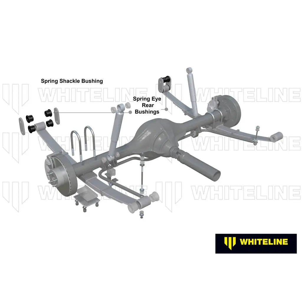WHITELINE W72364 Rear Spring Eye Bushing - Rear/Shackle