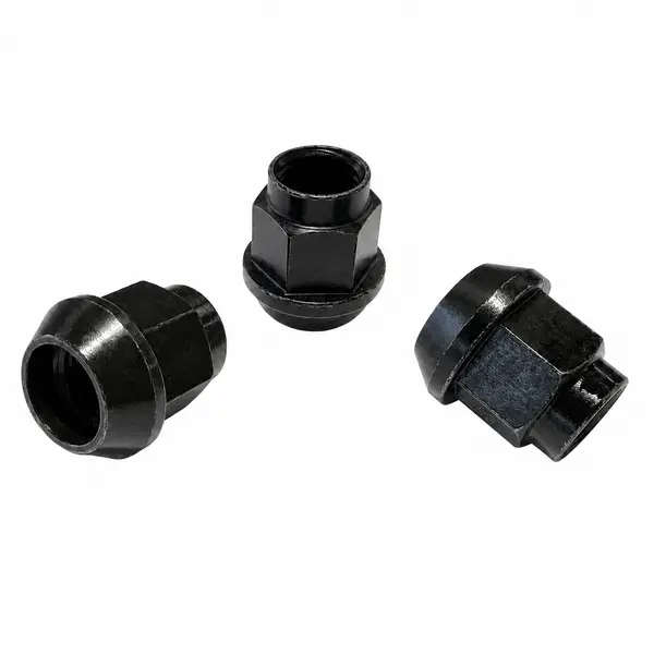 A.I.TECH AIT-DADO-15BLK Wheel nut Antioxide Black 1/2" UNF exag. 3/4", total lenght 27mm, steel coppered